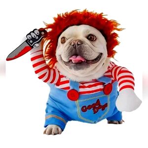 Good Dogs "Chucky" Deadly Dog Halloween Costume “Childs Play" small